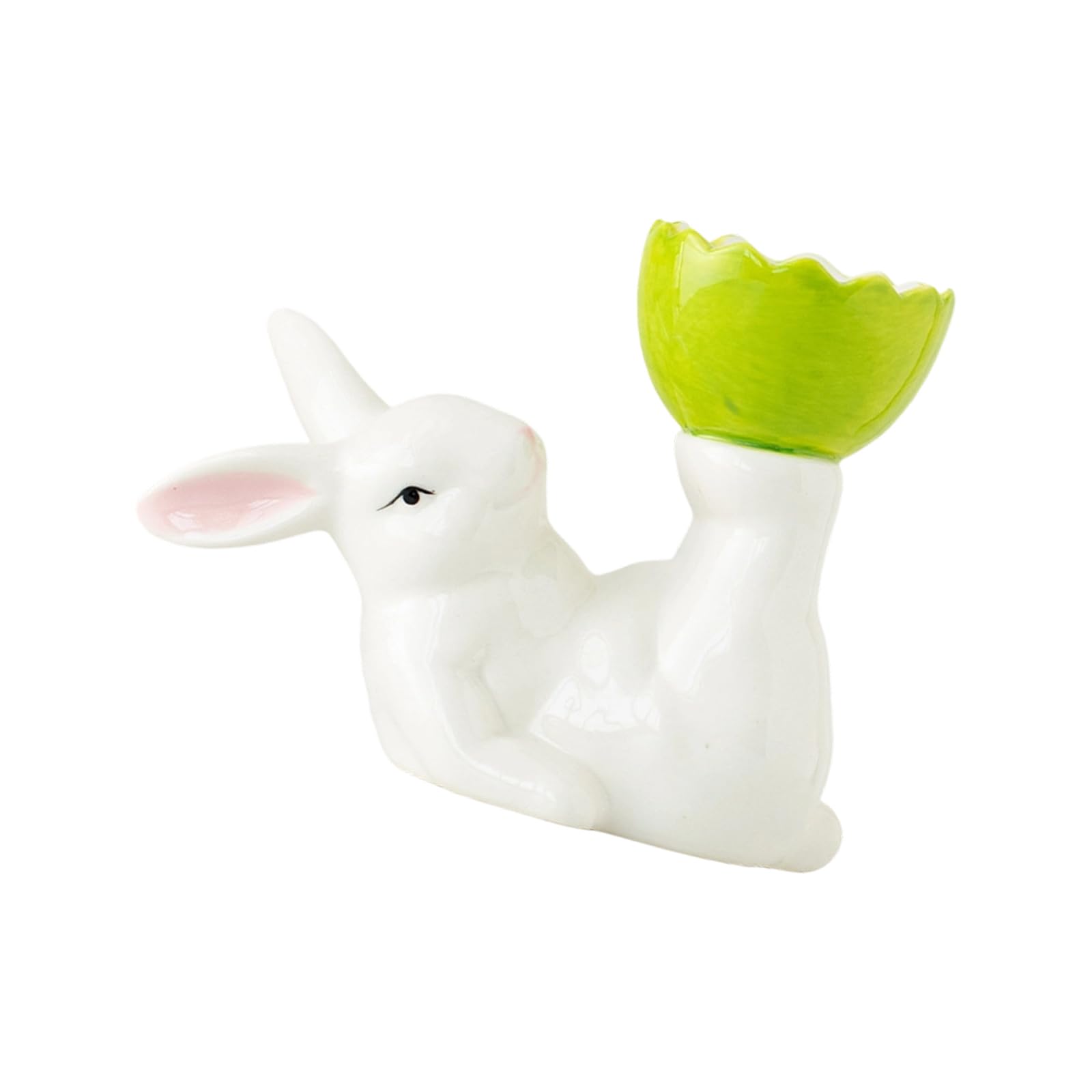 our fave Delicate Rabbits Decorated Ceramic Eggs Plate Spring Festival Table Decors Suitable for Easter Breakfast and Event Easter Home Decoration