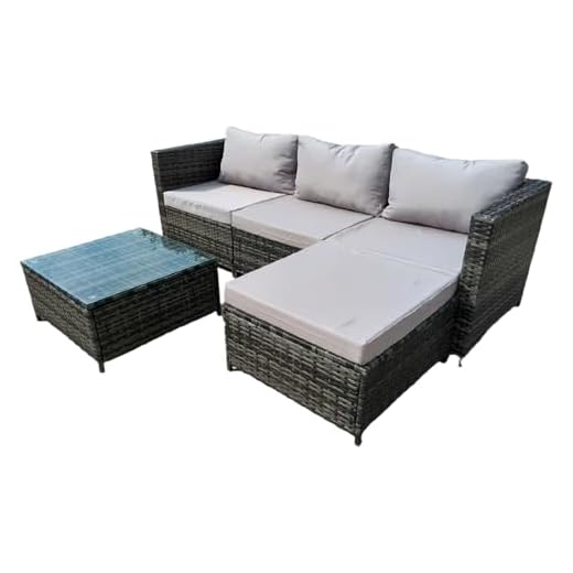 4-Seater Rattan Garden Sofa Set