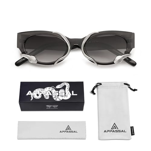 Trendy Sunglasses for Women Men Vintage Narrow Cateye Metal Snake Sunnie Y2k Accessories AP3621