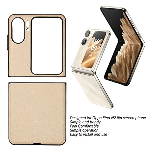 Trendigt Guld Fodral för Oppo Find N2 Flip Vikbar Telefon