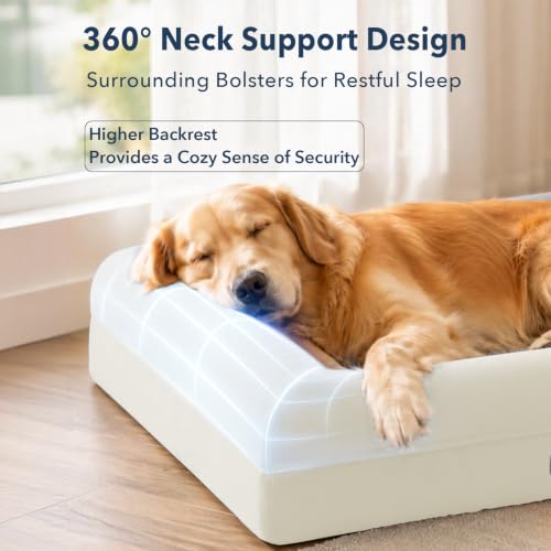 Image of Orthopedic Dog Bed Waterproof Pet Sofa for Large Sized Dogs