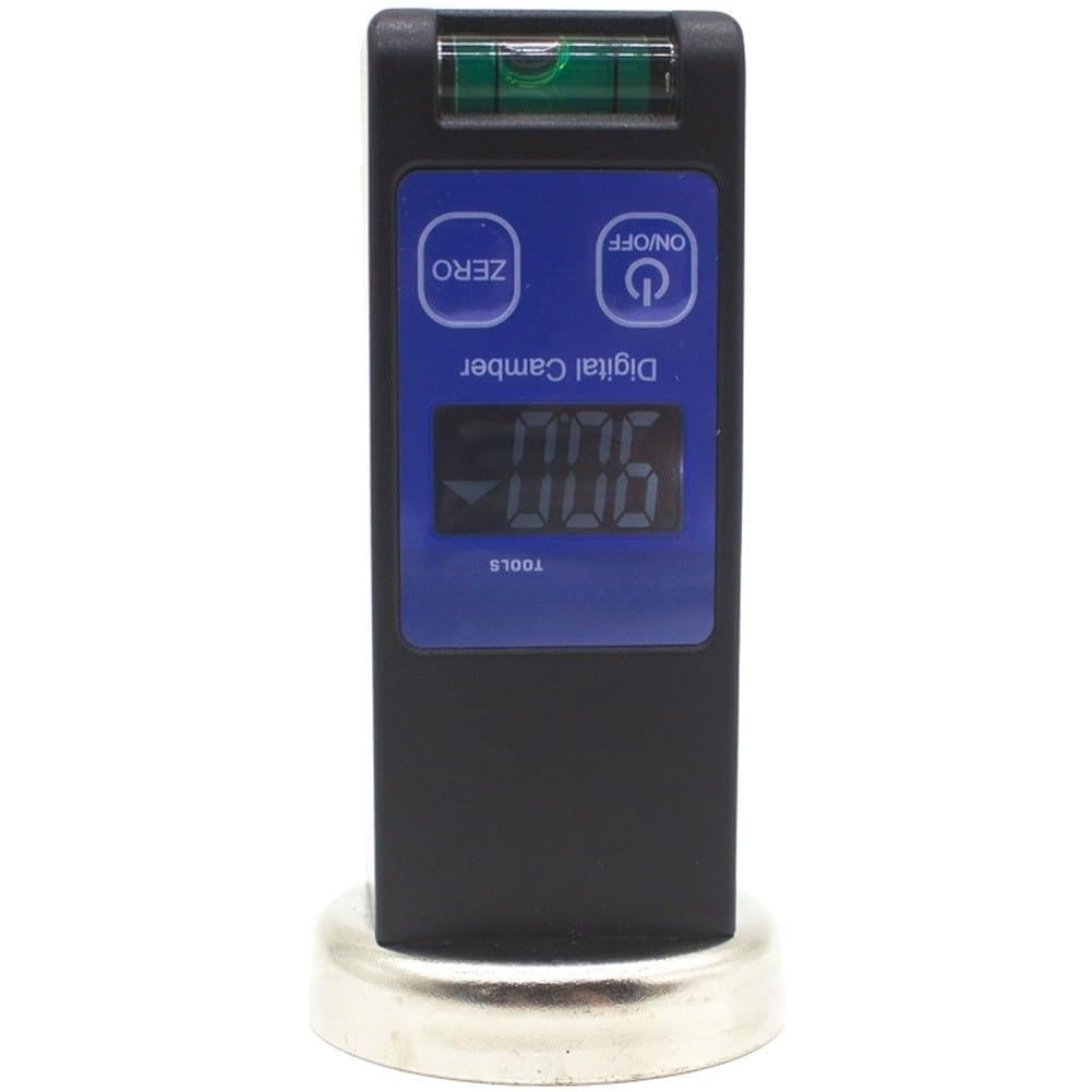 Jauge de carrossage numérique pour alignement des roues avec niveau à bulles, écran LCD, 9 x 4,5 x 2,5 cm, compatible avec la plupart des modèles de véhicules