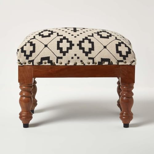 Pouf en tricot tressé Vert anglais - HOMESCAPES - 62x62x30cm - Style Pouf en tricot tressé Vert anglais - HOMESCAPES - 62x62x30cm - Style