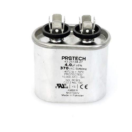43-25134-27 -Rheem OEM Oval Replacement Run Capacitor 4 UF