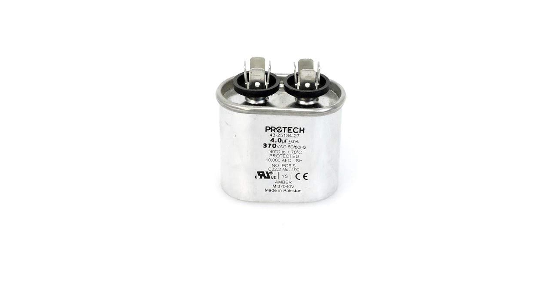 43-25134-27 -Rheem OEM Oval Replacement Run Capacitor 4 UF