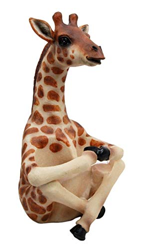 Ebros Gift Safari Adorable Giraffe Far Reach Salt And Pepper Shakers Holder Figurine With Glass Shakers Kitchen Dining Home Decor Sculpture Table Top Bar Centerpiece Figurine For Fans Of Giraffes thumb #4