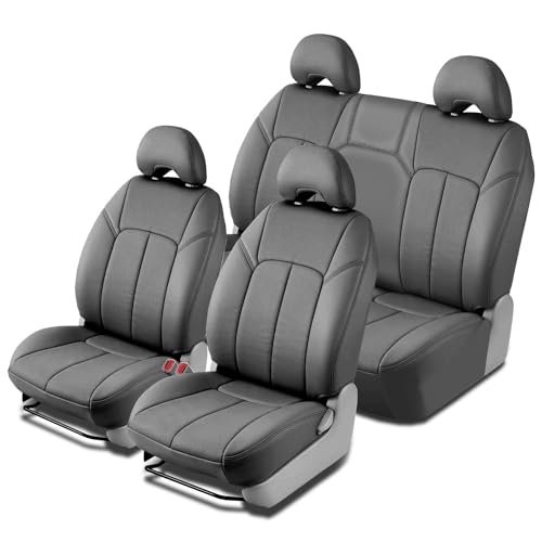 Image of Clazzio 2007-2013 GMC Sierra 1500 Crew Cab Front with Under seat Storage Leather Seat Cover
