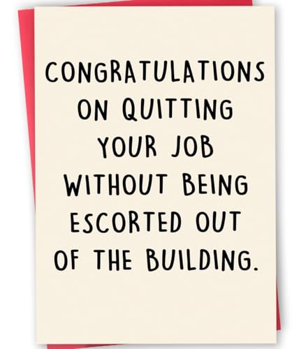 Naughty Leaving Card for Him Her, Happy Farewell Card for Him Her, Humor Going Away Gifts for Coworker Colleagues, Unique Leaving Gift Ideas for Work Bestie,New Job Cards