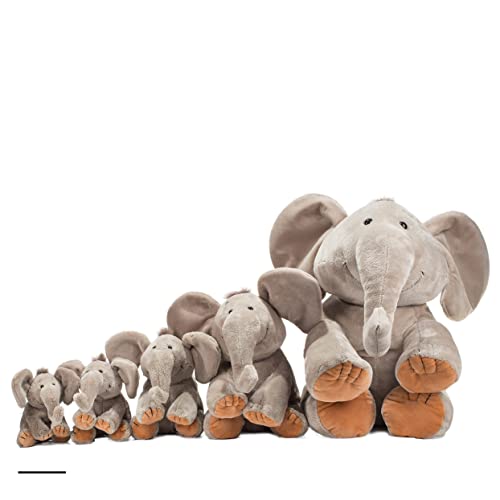Plüsch Elefant „Sugar“ – Schaffer 4230 - Kuscheltier Elefant - weich & flauschig - Stofftier für Babys & Kinder ab 0 Jahren – Waschbar - Größe XS - 13 cm - grau