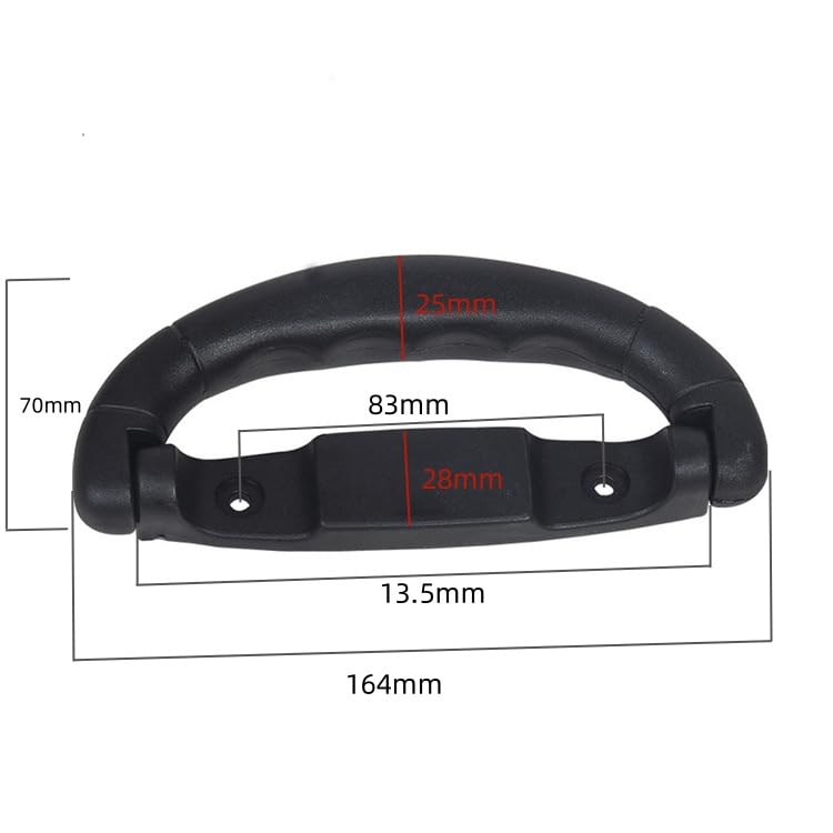 2 Pack Golf Travel Bag Handle Replacement Plastic Golf 6850 Hard Case Handles Pull Grip for Portable Golf Club Cart Bag with Wheels ABS Shell Hard Sided Golf Luggage Case2