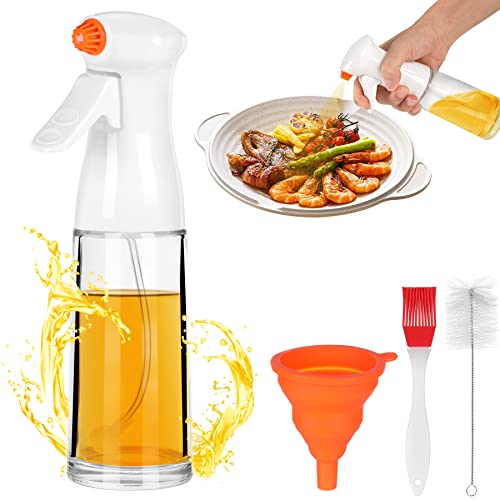 Pulvérisateur d'huile pour cuisson, distributeur d'huile, pulvérisateur d'huile de 200 ml, vaporisateur d'huile d'olive amélioré, largement utilisé pour friteuse à air chaud, barbecue, cuisson Cover