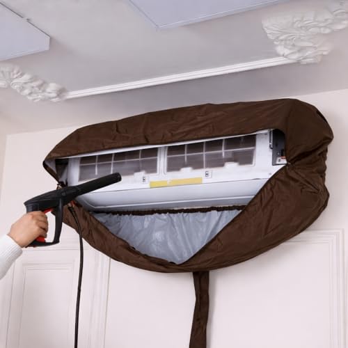 Image of SELENO AC Service Cleaning Cover for 1 Ton-1.5 Ton Split AC Indoor Unit | Waterproof Reusable Service Bag for Washing & Coil Cleaning | Dust & Splash Proof | Easy Fit for Home & Professional Use