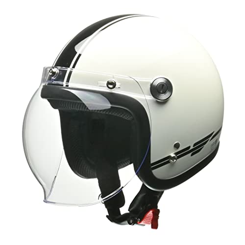 リード工業 バイクヘルメット ジェット BARTON BC-10 ホワイト フリーサイズ