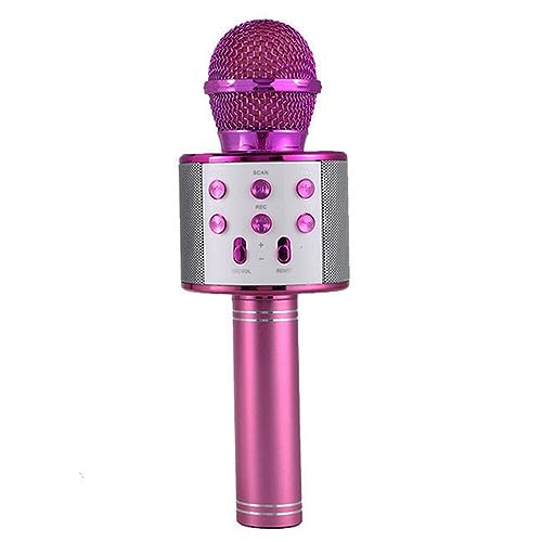 Profissional bt microfone sem fio karaokê alto-falante ktv leitor de música cantando gravador microf