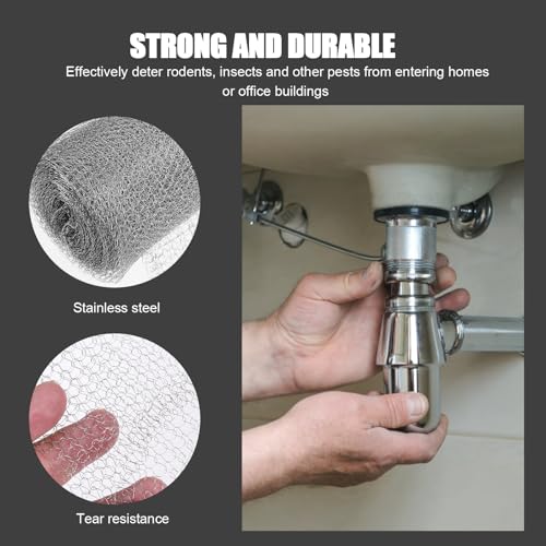 Malla de acero inoxidable resistente Operitacx para ventilación de conductos 6