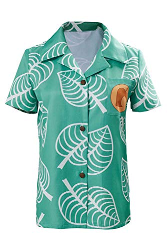 Déguisement de cosplay à manches courtes pour adultes et adultes - Vert - Medium