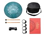 Nanrika Steel Tongue Drum, 12 Inch 13 Note, Percussion Instrument, Hand Pan Drum, With Bag, Music Bo
