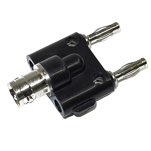 Image of Adapter BNC Female Jack to Two Dual 4mm Banana Binding Male Connector