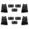 H2 LED Cab Roof Side Marker Lights For Hummer H2 2003 2004 2005 2006 2007 2008 2009 SUV SUT Smoked Lens Top Clearance Indicator Markers Parking Rinning Lamps Amber/Red Led Light Replacement