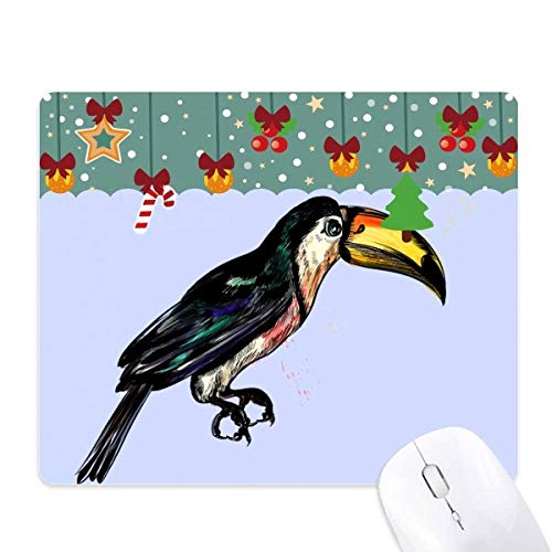 Tapis de souris oiseau tropical anti glisse pour éviter les douleurs au poignet