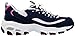 Skechers Women's D'Lites Original Lace-Up Sneaker, Navy/Pink, 7.5 M US