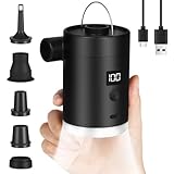 Gonflage et dégonflage efficaces : La pompe à air électrique est équipée d'une pompe à double moteur, pour des opérations de gonflage et de dégonflage simples et efficaces. La pression d'air élevée et le débit d'air important permettent un gonflage rapide, réduisent le temps d'attente et vous permettent de jouer ou de vous détendre plus librement.