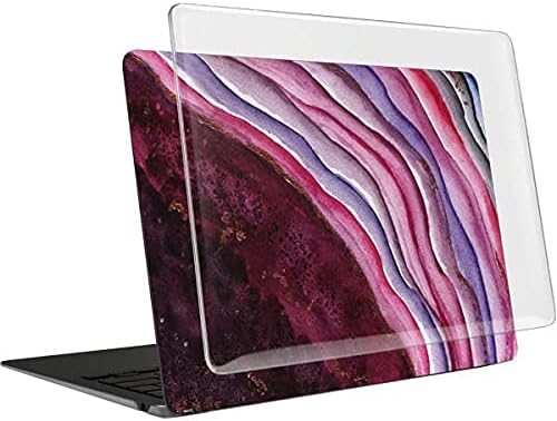 Skinit Case + Skin Compatible with MacBook Air 13in (2020) Originally Designed Plum Watercolor Geode Design