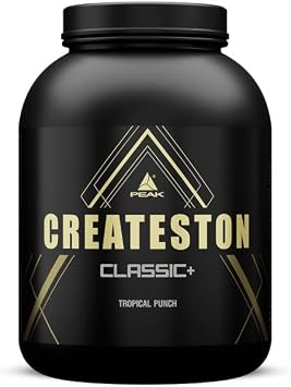 PEAK Createston Classic+ 3090g Flavour Tropical Punch I Post Workout I ALL in One I over 60 key substrates I with Whey Isolate, Hydrolysate, collagen I creatine I Carbohydrate Matrix I muscle growth