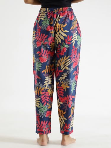 Image of SAY Women's Relaxed Fit Cotton Lounge Pants, Comfortable Track Pant, Lower, Sports Trouser, Joggers Daily Gym Wear for Ladies