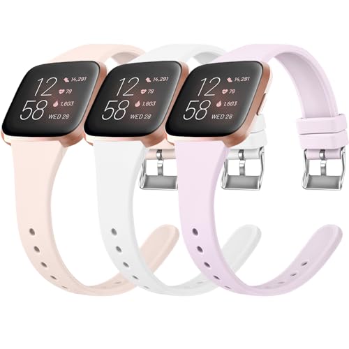 Bracelet Fitbit Versa 2 silicone sport mince de remplacement pour femmes hommes S