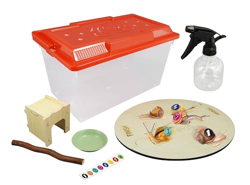 BUKI BL035 - Schneckenhotel – Entdecke die Welt der Schnecken! | Terrarium & Beobachtungsset für Kinder ab 6 Jahren, Braun