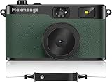 Maxmango D53 Fotocamera Digitale Compatta Senza Schermo, 12 MP Filtro DIY, Videocamera Vintage con Scheda SD da 8 GB Memoria Per 4000 Foto (Verde)
