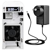 Gamma 601 Bitcoin Miner Compatible with Bitaxe, Open Source Solo BTC Mining Machine, BM1370 ASIC Chip, 1TH/s - 1.2TH/s SHA-256, 2.4G WiFi, Home Crypto Miner, incl. 5V Power Supply & Stand, White