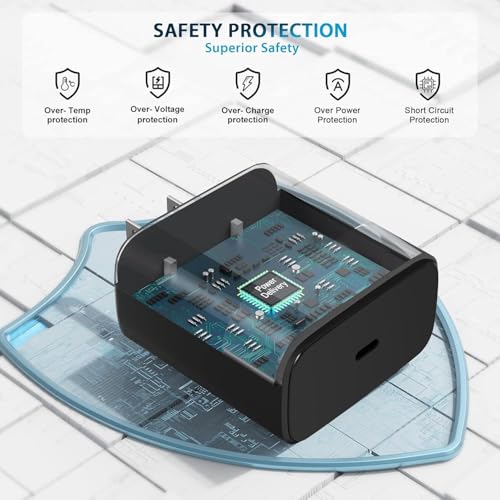 Image of 45W Type C Charger Adapter Compatible With Samsung Galaxy Tab S10 Fe+ /S10 Fe /S10+ /Ultra /S9 Ultra /S8 /S7 /A8 /A9+ /S9 Fe+ /S9 Fe /A9 /S6 Lite /A7 /All Tablet Support 45 W Super Fast Charging /Black