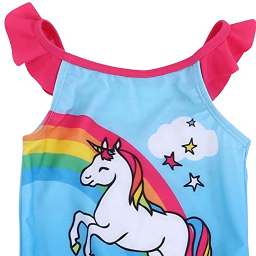 Image of Flamingo Girls One Piece Bathing Suit Beach Bag and Towel 3 Swimsuit Set Toddler