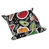Frutas De Verduras De Dibujos Animados, Bandeja de Almacenamiento de Cuero, Organizador de Joyas, Bandeja de Escritorio, Placa organizadora de cómoda,M