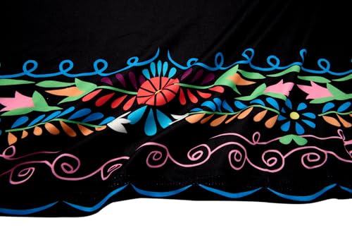 Women's Summer Mexican Floral Print Short Sleeve Sundress Dress 2024 Casual Ethnic Style Crewneck Midi Beach Dresses