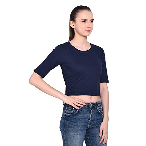 Image of Geum Women's Cotton Round Neck Half Sleeve Top