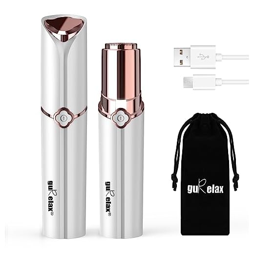 Removedor de pelos faciais para mulheres atualizado, aparador de cabelo sem dor recarregável por USB, depilador elétrico portátil e impecável para bochechas, queixo, lábio superior e braços, IPX6 à prova d'água, luz LED integrada