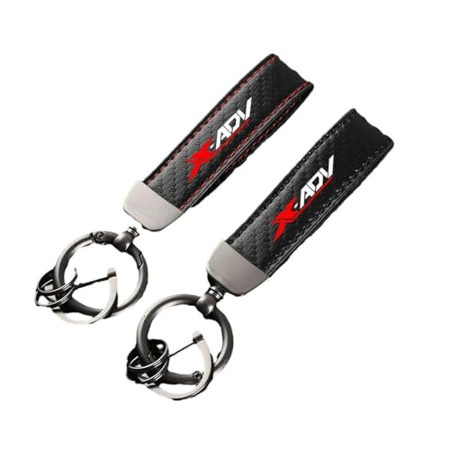 ZKSXSM Porte-clés de Porte-clés de Moto en Fibre de Carbone pour H/Onda XADV X-ADV 750 2017 2018 2019 2020 2021 Accessoires, Rouge
