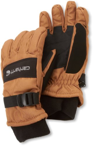 Carhartt Men's Junior W.P. Waterproof Insulated Work Glove, Brown/Black, X-Large