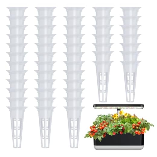 Alphatool 50pcs Grow Basket Replacement- Seed Plant Pod Basket Compatible with Grow Sponge, Plant Growing Containers Plant Pods for Herb Cilantro Lettuce Hydroponic Growing System