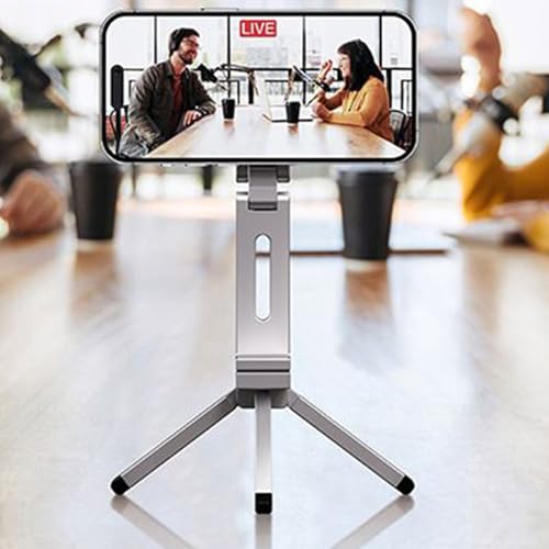 Soporte mini de aluminio y trípode magnético giratorio premium 3