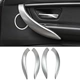 CHUANGHUI Car Door Handle for BMW 3 4 Series 3GT F34 F36 F30 2013-2018 Interior Door Handles Replace Cover Car Door Handle 320i 328i 330i 335i 340i (Silver)