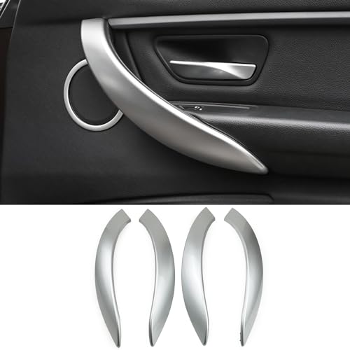 CHUANGHUI Car Door Handle for BMW 3 4 Series 3GT F34 F36 F30 2013-2018 Interior Door Handles Replace Cover Car Door Handle 320i 328i 330i 335i 340i (Silver)