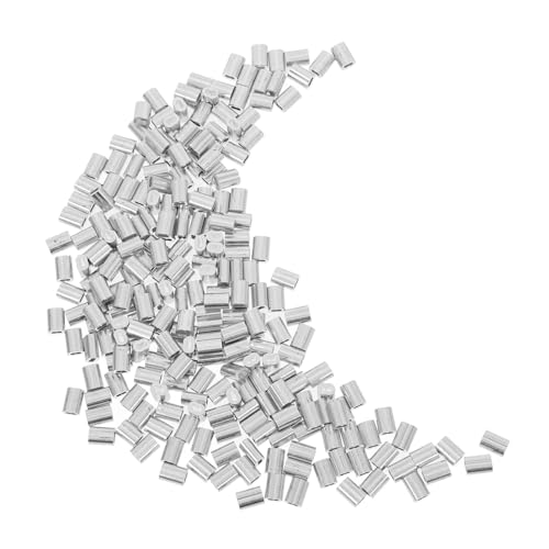 HOMOCONO 250pezzi Manicotti Crimpare Alluminio Raccordi Doppio Per Cavi e Fili Elettrici Resistenti e Sicuri Perfetti Per Installazioni Costruzione