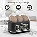 Olvy 6-in-1 Electric Egg Cooker with LCD-Timer - 6-Egg Boiler and Steamer - Automatic Shut-Off - Dishwasher-Safe Parts - Includes Measuring Cup