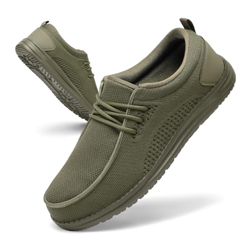 Image of VikoViren Slip On Steel Toe Shoes Men Loafers Safety Work Sneakers | Non Slip, Puncture Proof, Lightweight, Comfortable, Breathable, Indestructible Loafers Construction Shoes, Tennis, Casual