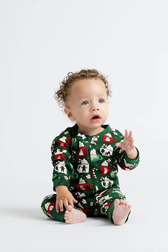 Image of MONICA + ANDY One Piece Baby Pajamas, 100% Organic Baby Clothes for Girls and Boys, Sizes For Newborn and Infant