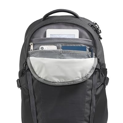 The North Face Recon Everyday Laptop Backpack - Daypack, Water Repellent, Laptop Sleeve, 2 Water Bottle Pockets, Asphalt Grey Light Heather/TNF Black-NPF, One Size